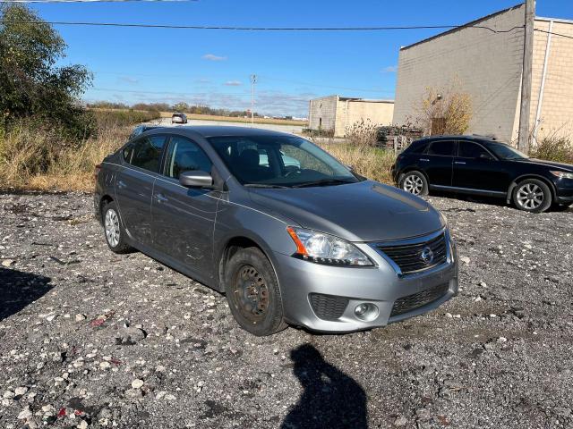 NISSAN SENTRA S 2014 gray sedan 4d gas 3N1AB7AP4EY279455 photo #1