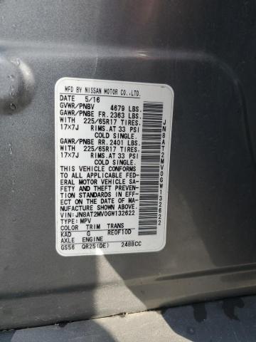 2016 NISSAN ROGUE S - JN8AT2MV0GW132622