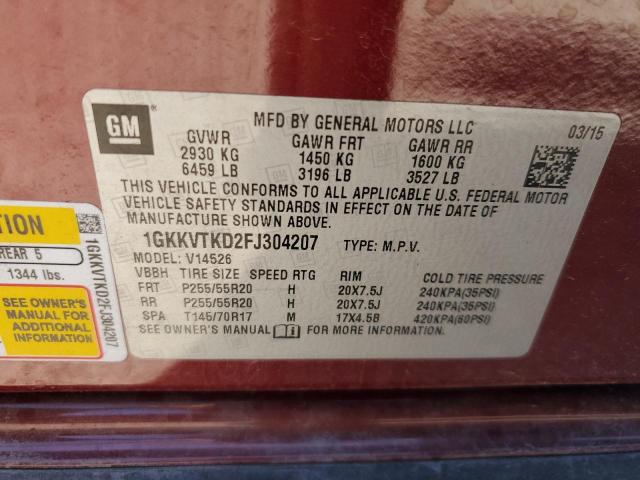 2015 GMC ACADIA DEN - 1GKKVTKD2FJ304207