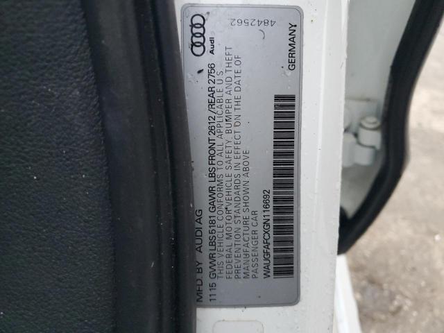 2016 AUDI A6 PREMIUM - WAUGFAFCXGN116692