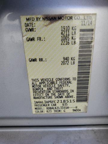 2015 NISSAN ALTIMA 2.5 - 1N4AL3AP6FC218515
