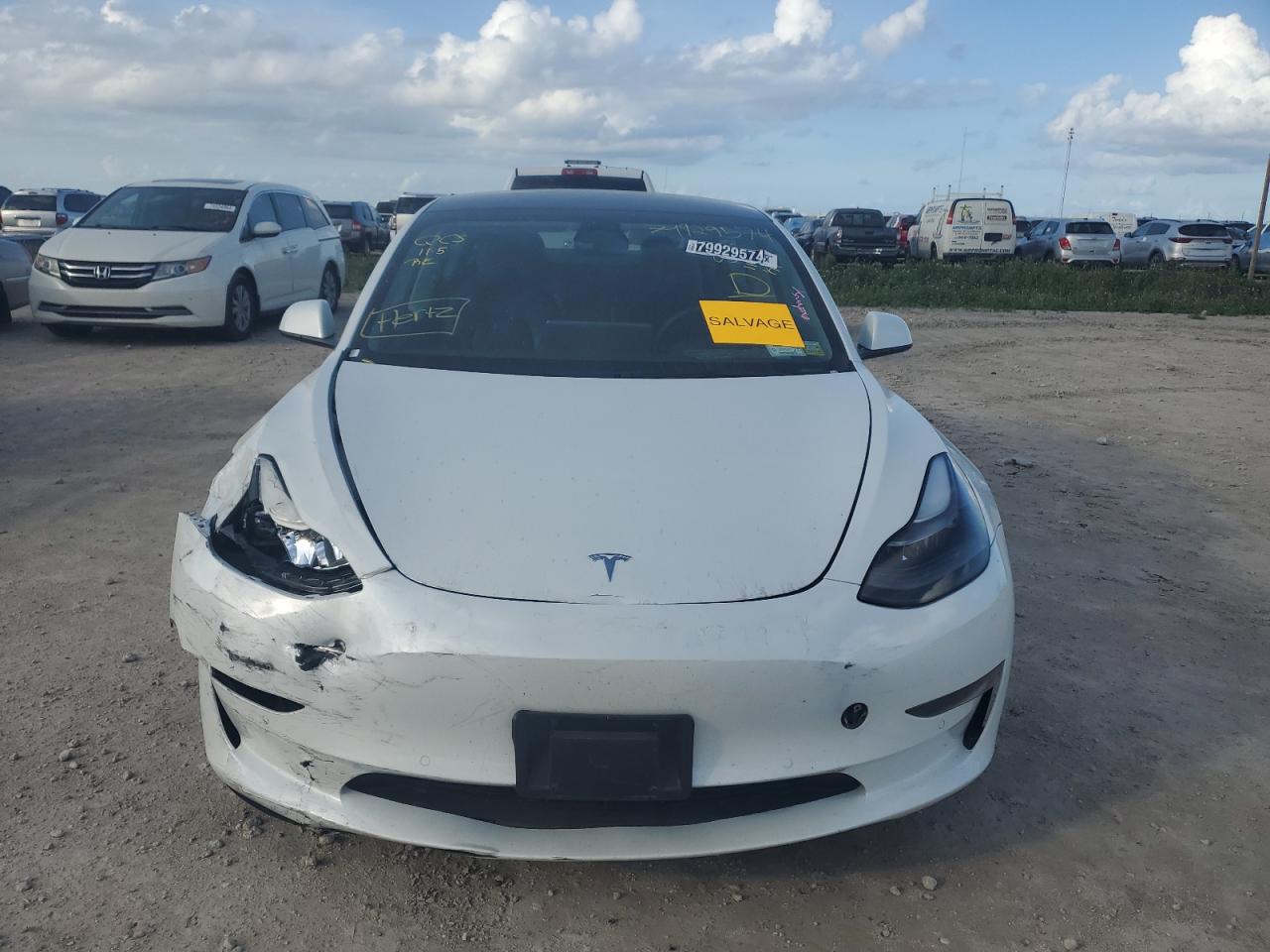 Lot #2991401842 2022 TESLA MODEL 3