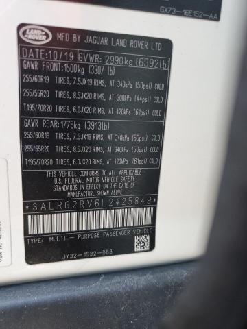 2020 LAND ROVER DISCOVERY - SALRG2RV6L2425849