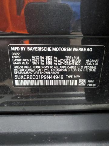 2023 BMW X5 XDRIVE4 - 5UXCR6C01P9N44948
