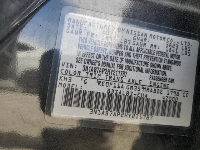 2017 NISSAN SENTRA S - 3N1AB7AP2HY211787