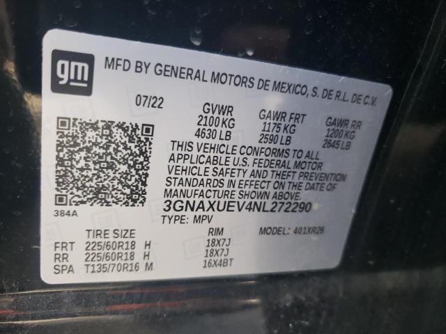 VIN 3GNAXUEV4NL272290 2022 CHEVROLET EQUINOX no.13