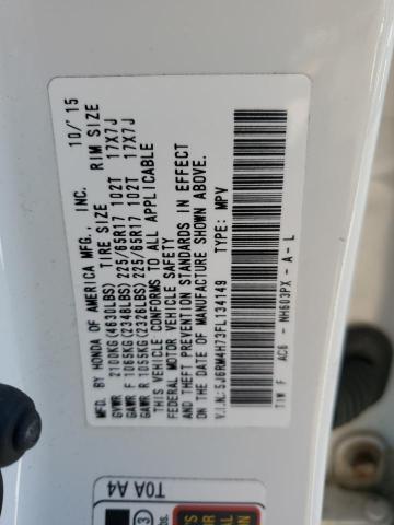 2015 HONDA CR-V EXL - 5J6RM4H73FL134149