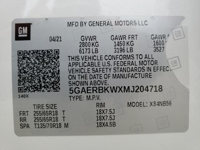 2021 BUICK ENCLAVE ES - 5GAERBKWXMJ204718