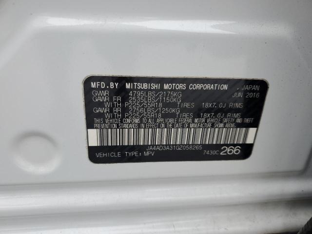 2016 MITSUBISHI OUTLANDER - JA4AD3A31GZ058265