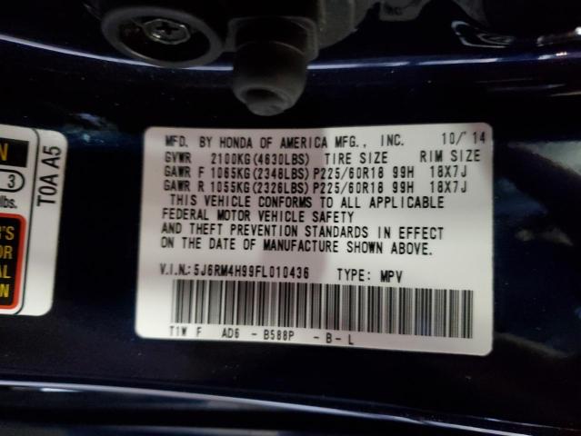 2015 HONDA CR-V TOURI - 5J6RM4H99FL010436