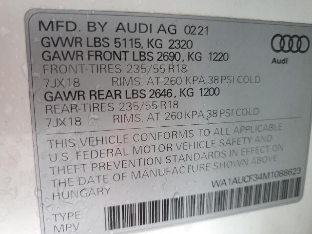 2021 AUDI Q3 PREMIUM - WA1AUCF34M1088623