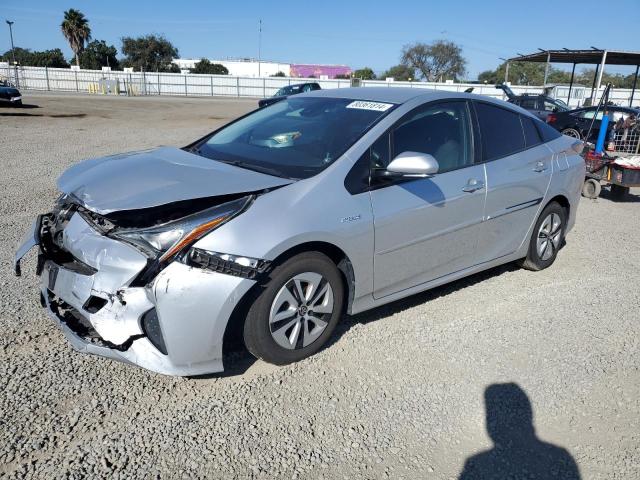 TOYOTA PRIUS 2018 silver  hybrid engine JTDKBRFU6J3077568 photo #1