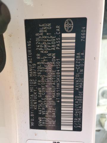 2019 TOYOTA CAMRY L - 4T1B11HK5KU841501