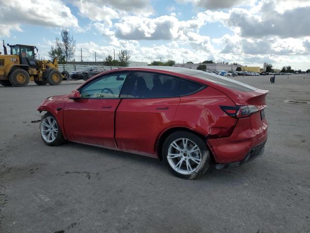 TESLA MODEL Y 2023 red  electric 7SAYGDEE5PA046333 photo #3