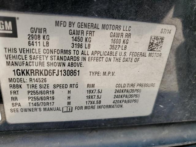 2015 GMC ACADIA SLT - 1GKKRRKD6FJ130861