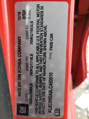 2020 CHEVROLET SPARK LS - KL8CB6SA8LC450510