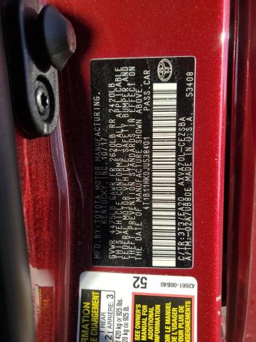 2018 TOYOTA CAMRY L - 4T1B11HK0JU538401
