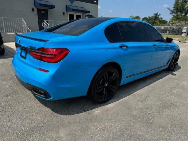 BMW 750 I 2017 blue  gas WBA7F0C34HGM22159 photo #4