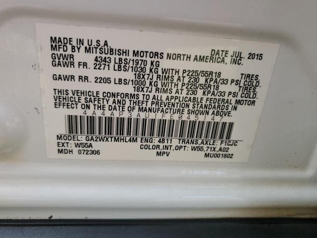 VIN 4A4AP3AU1FE045147 2015 MITSUBISHI OUTLANDER no.13