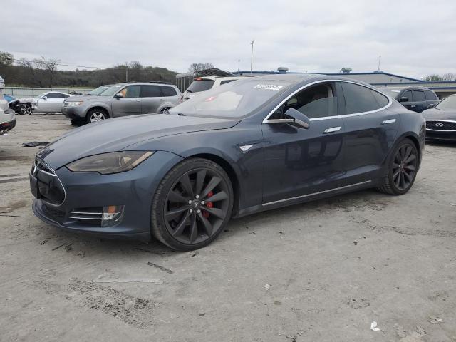 TESLA MODEL S 2014 gray hatchbac electric 5YJSA1H10EFP52671 photo #1