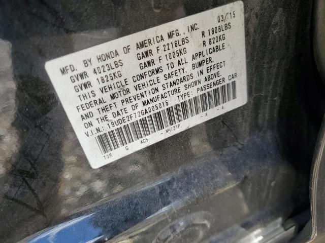 2016 ACURA ILX PREMIU - 19UDE2F72GA005015