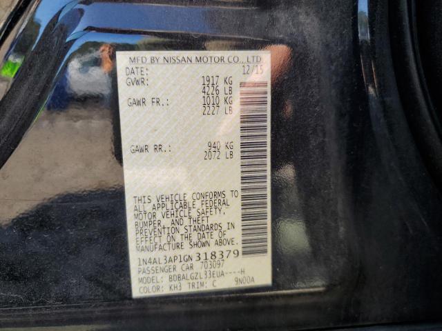 2016 NISSAN ALTIMA 2.5 - 1N4AL3AP1GN318379