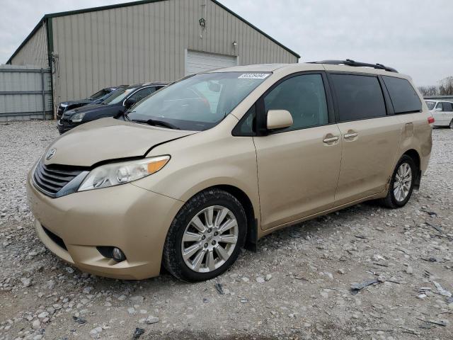 TOYOTA SIENNA XLE 2011 gold sports v gas 5TDDK3DC7BS027813 photo #1