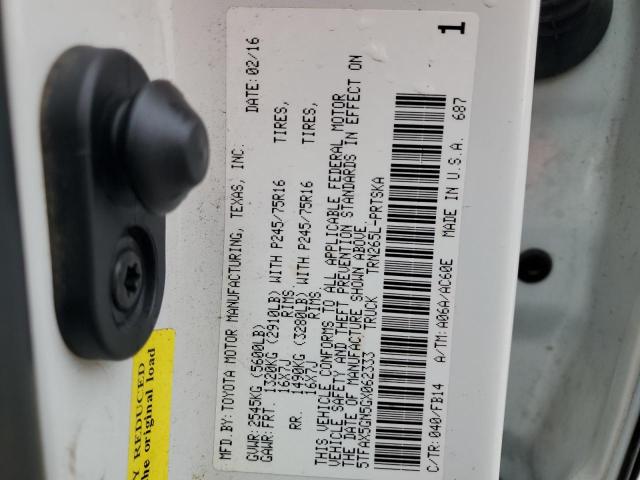 2016 TOYOTA TACOMA DOU - 5TFAX5GN5GX062333