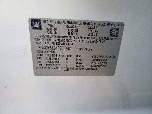 2015 CHEVROLET SILVERADO - 3GCUKSEC1FG307420