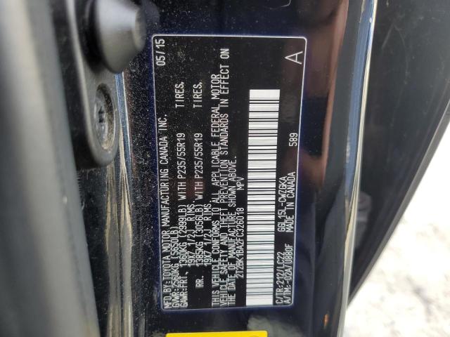 VIN 2T2BK1BA2FC326018 2015 LEXUS RX350 no.14