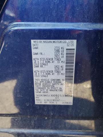 2020 NISSAN PATHFINDER - 5N1DR2BM2LC609253