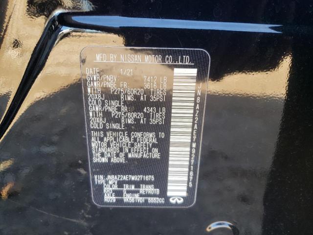 2021 INFINITI QX80 LUXE - JN8AZ2AE7M9271675