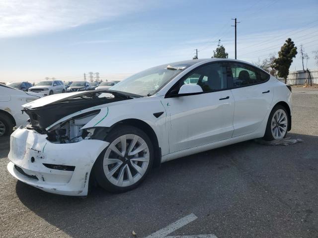 TESLA MODEL 3 2021 white  electric 5YJ3E1EA1MF941549 photo #1