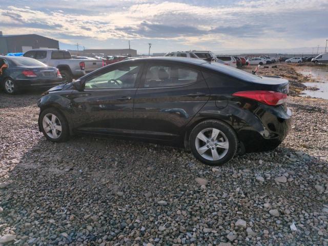 HYUNDAI ELANTRA GL 2013 black  gas 5NPDH4AE7DH380054 photo #3