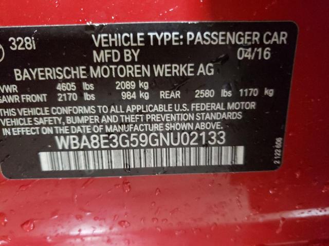 VIN WBA8E3G59GNU02133 2016 BMW 3 SERIES no.12