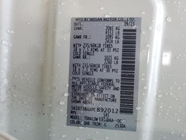 2023 NISSAN ROGUE SV - 5N1BT3BAXPC892012