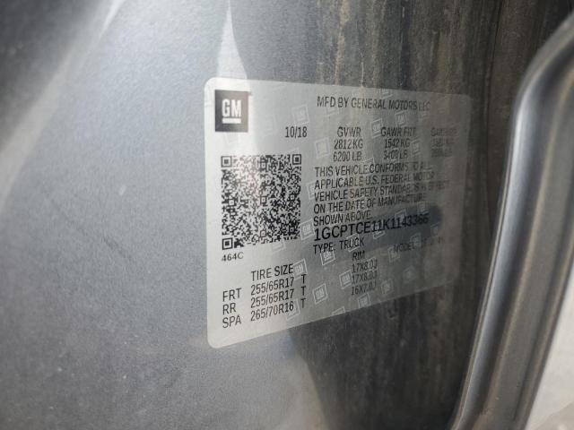 2019 CHEVROLET COLORADO L - 1GCPTCE11K1143366