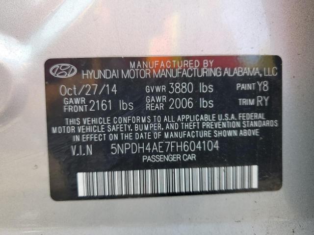 2015 HYUNDAI ELANTRA SE - 5NPDH4AE7FH604104
