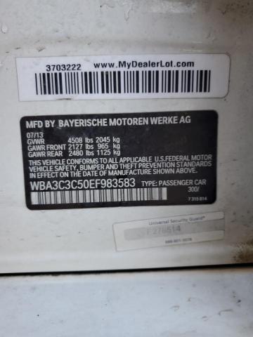 VIN WBA3C3C50EF983583 2014 BMW 3 SERIES no.12