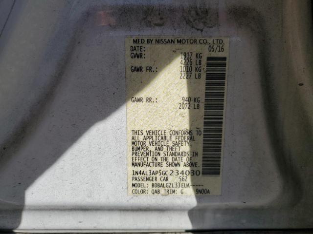 2016 NISSAN ALTIMA 2.5 - 1N4AL3AP5GC234030