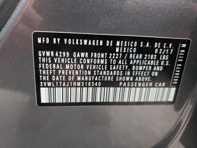 2017 VOLKSWAGEN JETTA SEL - 3VWL17AJ1HM318340