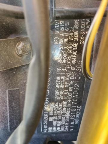 2016 SUZUKI GSX-S1000F - JS1GT7CA0G2100305