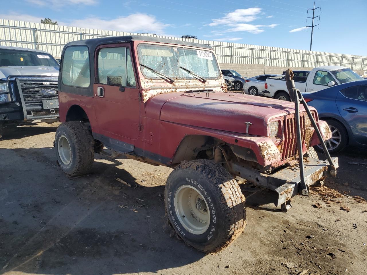 Lot #2989202618 1988 JEEP WRANGLER S