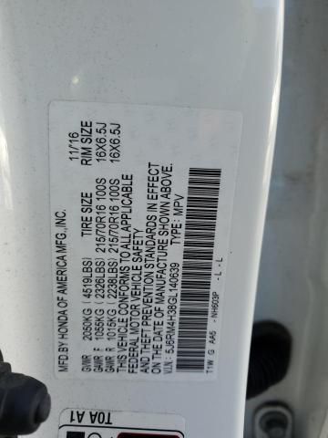 2016 HONDA CR-V LX - 5J6RM4H38GL140639