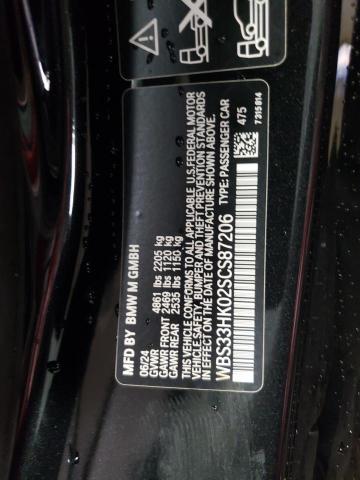 VIN WBS33HK02SCS87206 2025 BMW M4 no.13