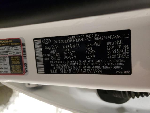 2023 HYUNDAI TUCSON SEL - 5NMJFCAE4PH268994