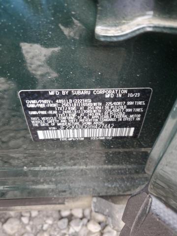2024 SUBARU FORESTER JF2SKABC6RH427442