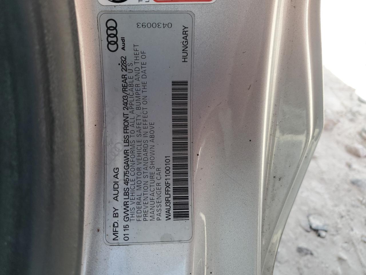 Lot #3027084805 2015 AUDI A3 PREMIUM