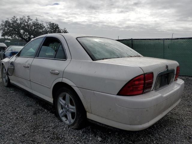 LINCOLN LS 2002 white  gas 1LNHM86S52Y605923 photo #3