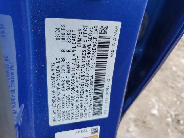 2024 HONDA CIVIC SPOR - 2HGFE2F58RH565746